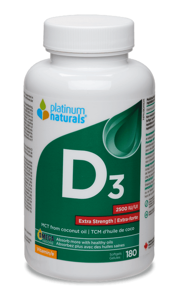 Vitamin D3 2500 IU Extra Strength Multivitamin cg-dev-platinumnaturals 180